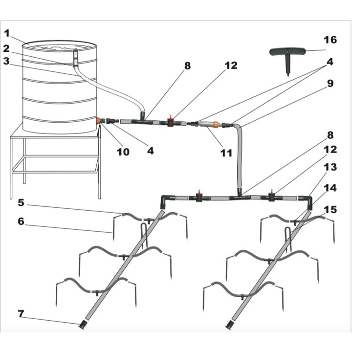 Prailginimas Automatinėi laistymo sistemai Ecodrop - Sodenis.lt