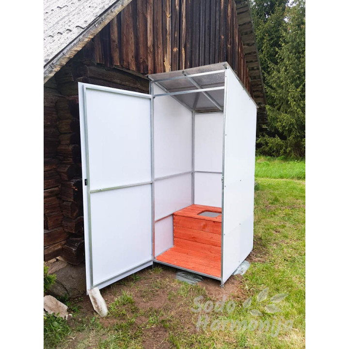 ĀRA TUALETE AR KOKA PACĒLUMU (BALTA)