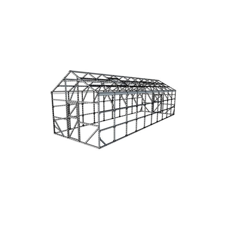 Divslīpju siltumnīca 3300x10000 – Plašs un izturīgs modelis | Siltumnicucentrs.lv