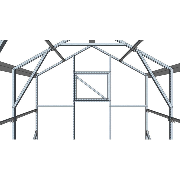 Kahekaldega kasvuhoone 2900x6650 – Avar ja vastupidav mudel | Kasvuhooned24.ee
