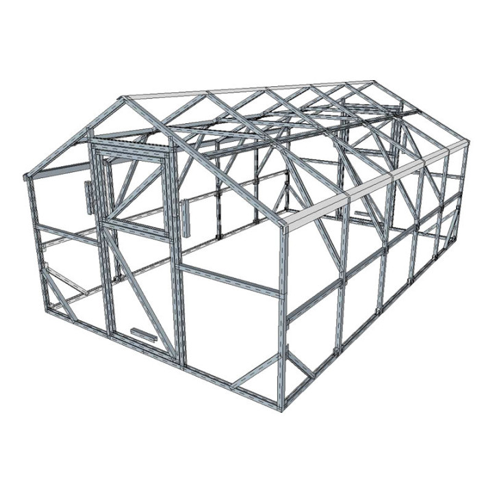Divslīpju siltumnīca 3000x5000 – Plašs un izturīgs modelis | Siltumnicucentrs.lv
