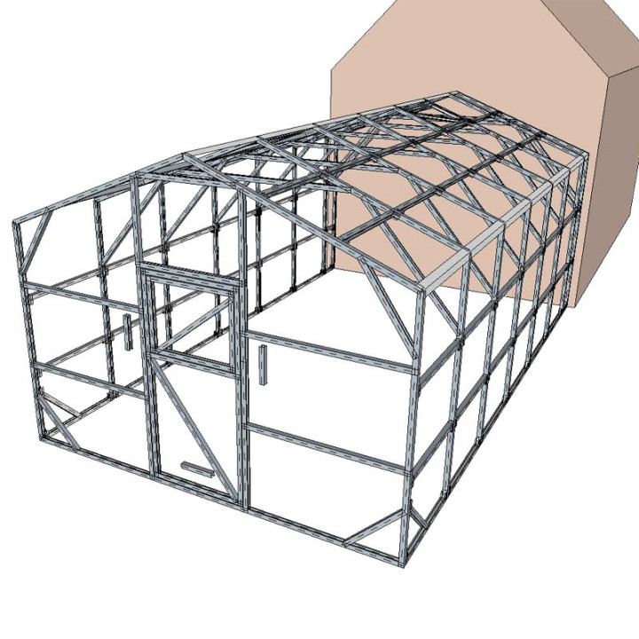Divslīpju siltumnīca 3600x6250 – Plašs un izturīgs modelis | Siltumnicucentrs.lv