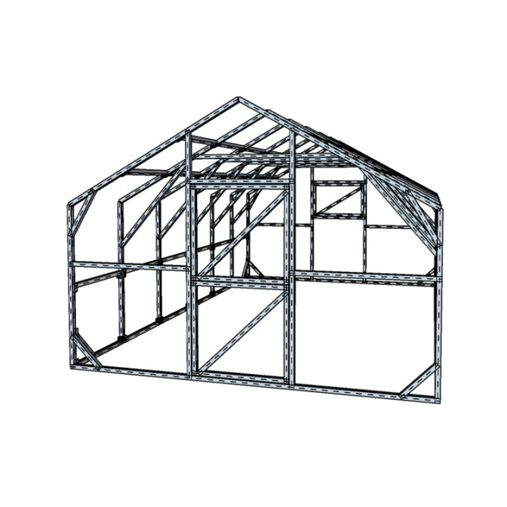 Dvišlaitis šiltnamis 3450×5550 – Tvirta ir patikima konstrukcija | Sodenis.lt