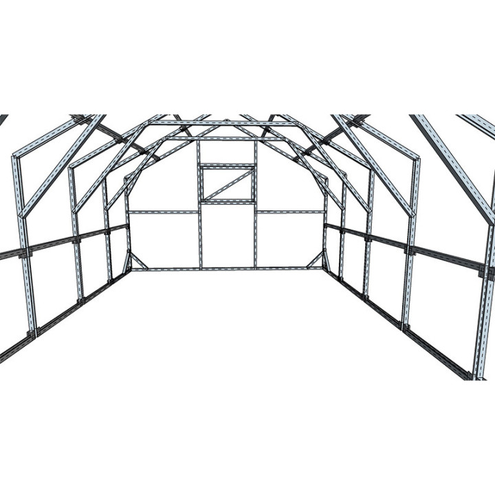 Divslīpju siltumnīca 3450×5550 – Izturīga un kvalitatīva konstrukcija | Siltumnicucentrs.lv