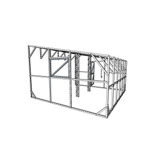 Ühe kaldega kasvuhoone 3450×3640 – Kvaliteetne ja vastupidav konstruktsioon | Kasvuhooned24.ee