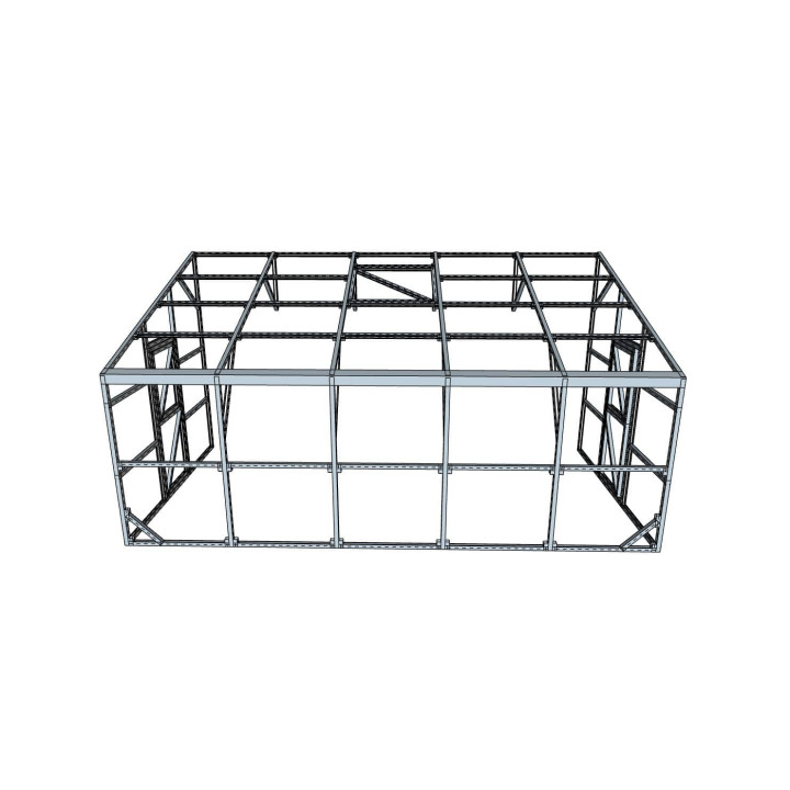 Vienstāva siltumnīca 2570×5100 – Kvalitatīva un izturīga konstrukcija | Siltumnicucentrs.lv