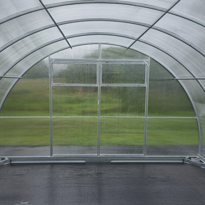 Kasvuhoone Profi – 20×40 mm profiil, 0,8 mm teras, laiad uksed, Polygal kate