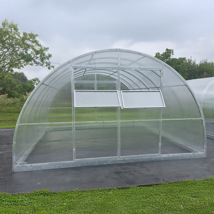 Šiltnamis Profi – 20×40 mm profilis, 0,8 mm plienas, plačios durys, Polygal danga